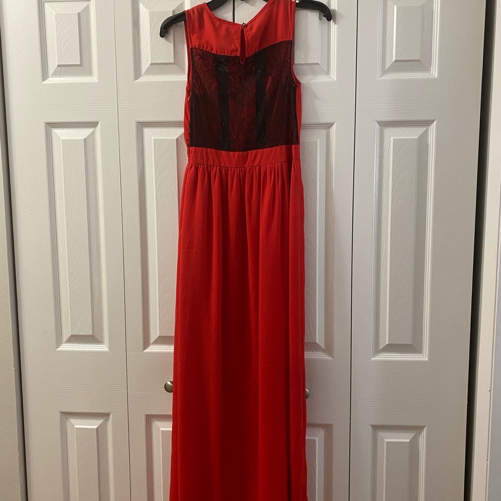 NWT Monteau Los Angeles Res Maxi Dress with Lace details XS - Picture 9 of 9